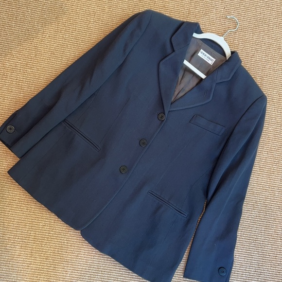 Giorgio Armani Navy Blue Wool Blazer Made in Italy - Picture 8 of 9